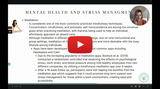 Lesson 3 Mental Health & Stress Management