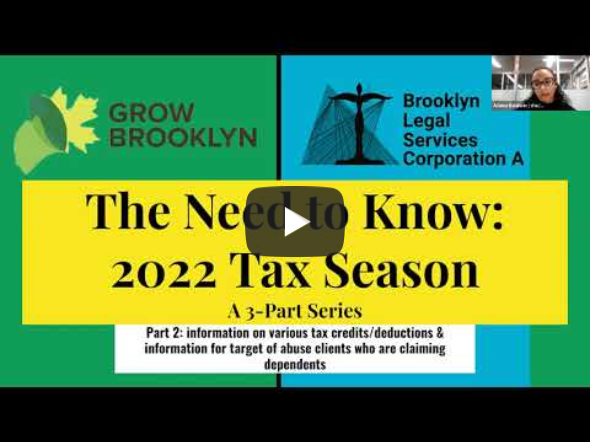 The Need to Know Series: 2022 Tax Season Part 2