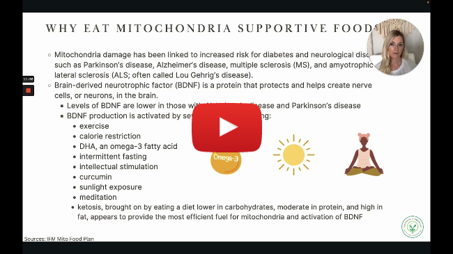 Lesson 5 Energy & Mitochondrial Supportive Foods Energy 1