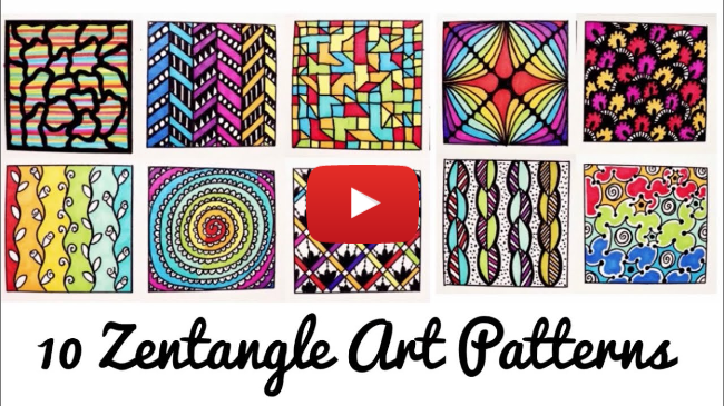 10 Easy Colourful Zentangle Art Patterns | Part -2 | Patterns for Beginners ( Time - Lapse ) 10 Easy Colourful Zentangle Art Patterns | Part -2 | Patterns for Beginners ( Time - Lapse )