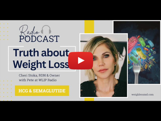 Radio Podcast WLIP & Cheri discussing HCG & Semaglutide