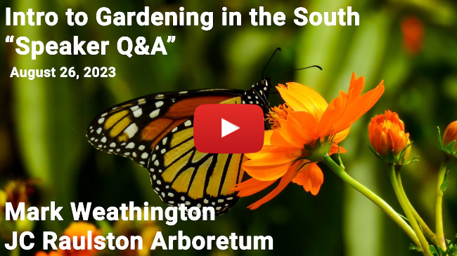 Intro to Gardening in the South - "Speaker Q&A"