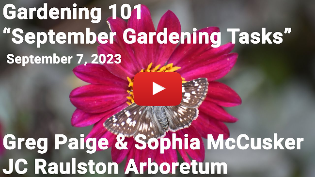 Gardening 101 - "September Gardening Tasks"
