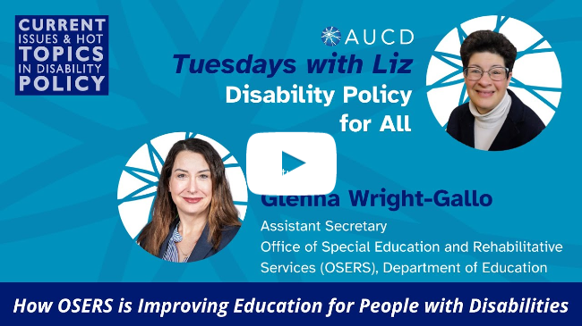 Tuesdays with Liz: How OSERS is Improving Education for People with Disabilities