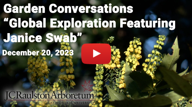 Garden Conversations - "Global Exploration Featuring Janice Swab"