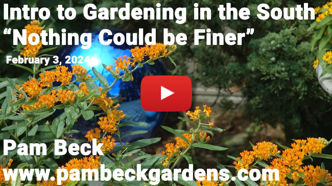 Intro to Gardening in the South - "Nothing Could be Finer" - Pam Beck