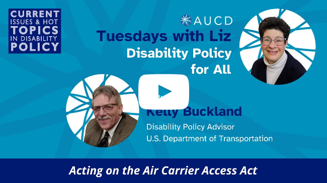 Tuesdays with Liz: Acting on the Air Carrier Access Act