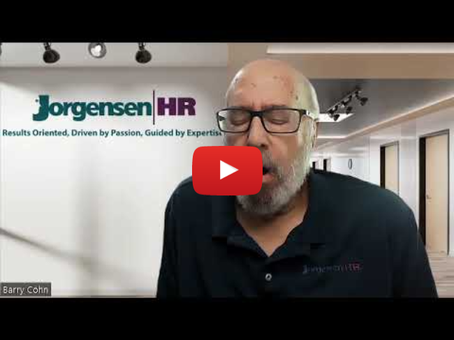 Testimonial from Barry Cohn, CEO of JorgensenHR, for Dr. Gleb Tsipursky