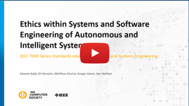 Ethics within Systems and
Software Engineering of Autonomous and Intelligent Systems