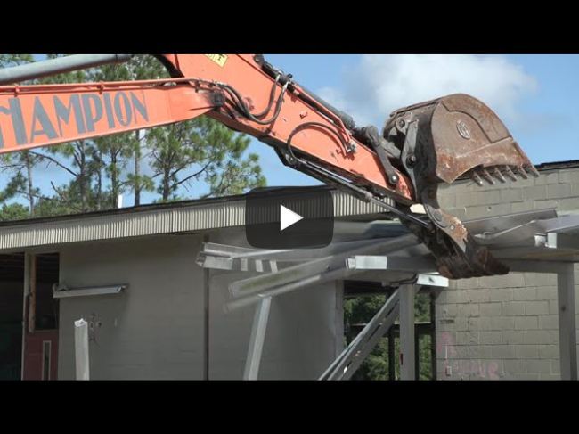 Rosenwald School Undergoes Demolition