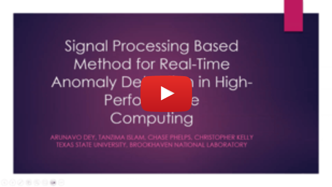 Signal Processing Based Method for Real-Time Anomaly Detection in High-Performance Computing