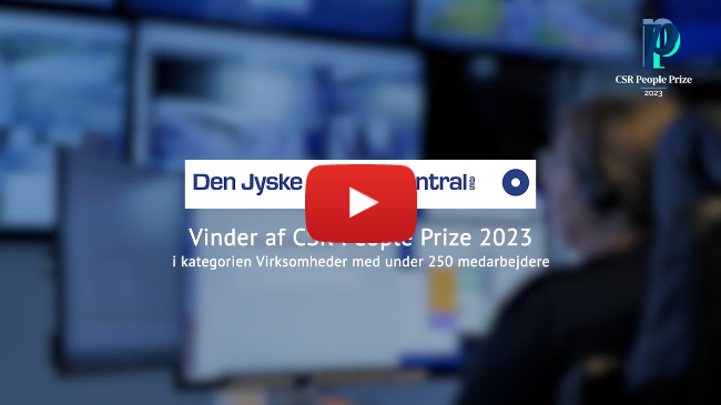 Den Jyske Kontrolcentral A/S vinder CSR People Prize
2023 for virksomheder med under 250 ansatte.