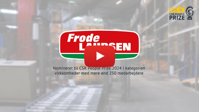 Frode Laursen er nomineret til CSR People Prize 2024