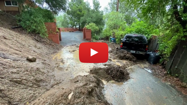 Friday rain triggers mudslide near homes on Fitch Mountain in Healdsburg