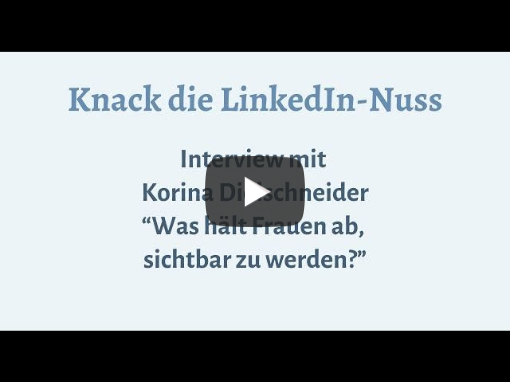 Knack die Linkedin-Nuss Interview mit Korina Dielschneider