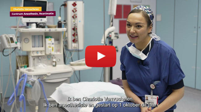 We stellen graag aan je voor... dr. Charlotte Vanvuchelen, anesthesist