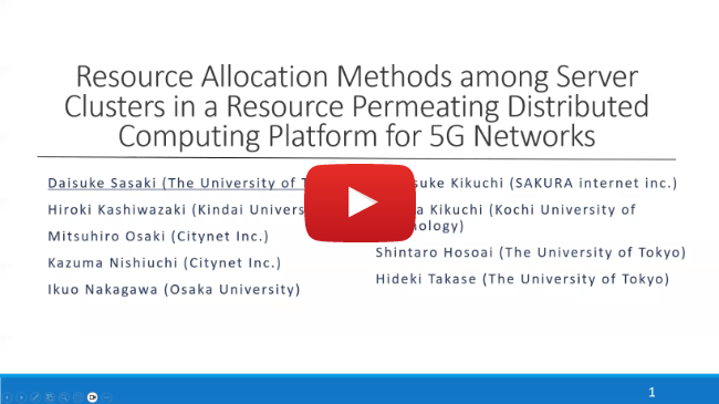 Resource Allocation Methods among Server Clusters in a Resource Permeating Distributed Computing Platform for 5G Networks