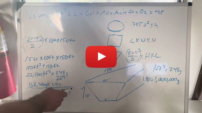 Wastewater Math Basics: Volume in cubic feet and gallons