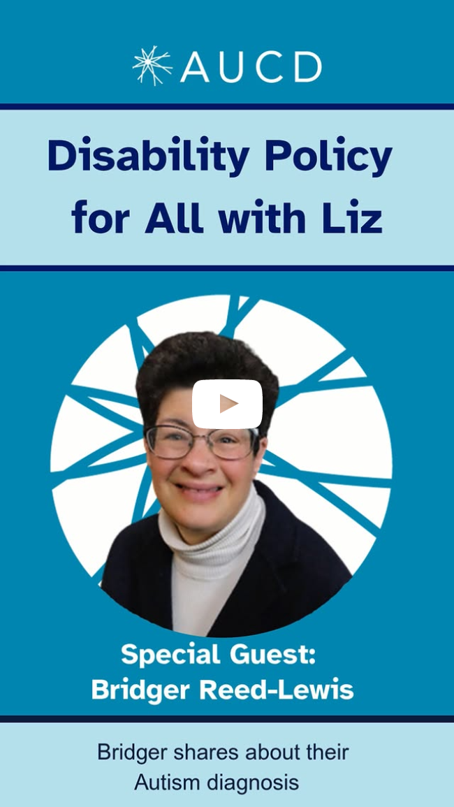Disability Policy for All with Liz: Bridger shares about their autism diagnosis Disability Policy for All with Liz: Bridger shares about their autism diagnosis