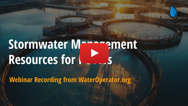 Stormwater Management Resources for POTWs | Recorded on July 1, 2025 Stormwater Management Resources for POTWs | Recorded on July 1, 2025