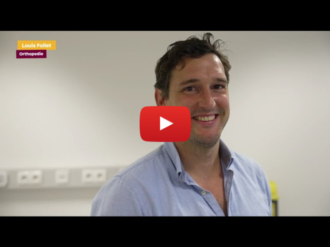 We stellen graag aan je voor... dr. Louis Follet, orthopedist
