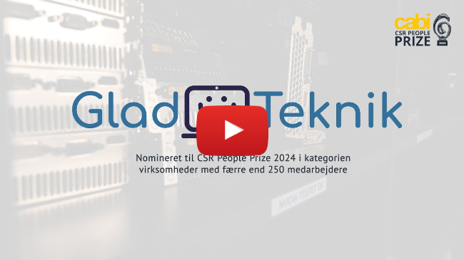 Glad Teknik er vinder af CSR People Prize 2024