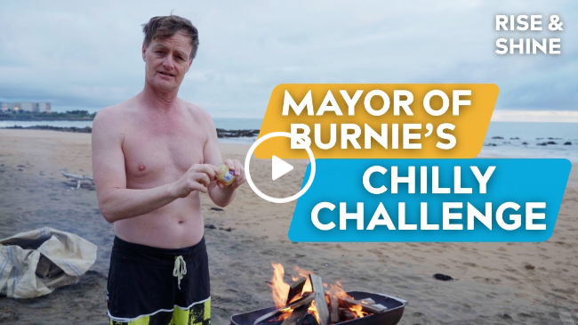 The Swim: Fel & Andy take on Mayor Teeny's Chilly Challenge! | Rise & Shine