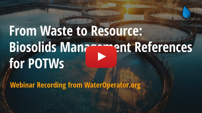 From Waste to Resource Biosolids Management References for POTWs | Recorded on August 19, 2025