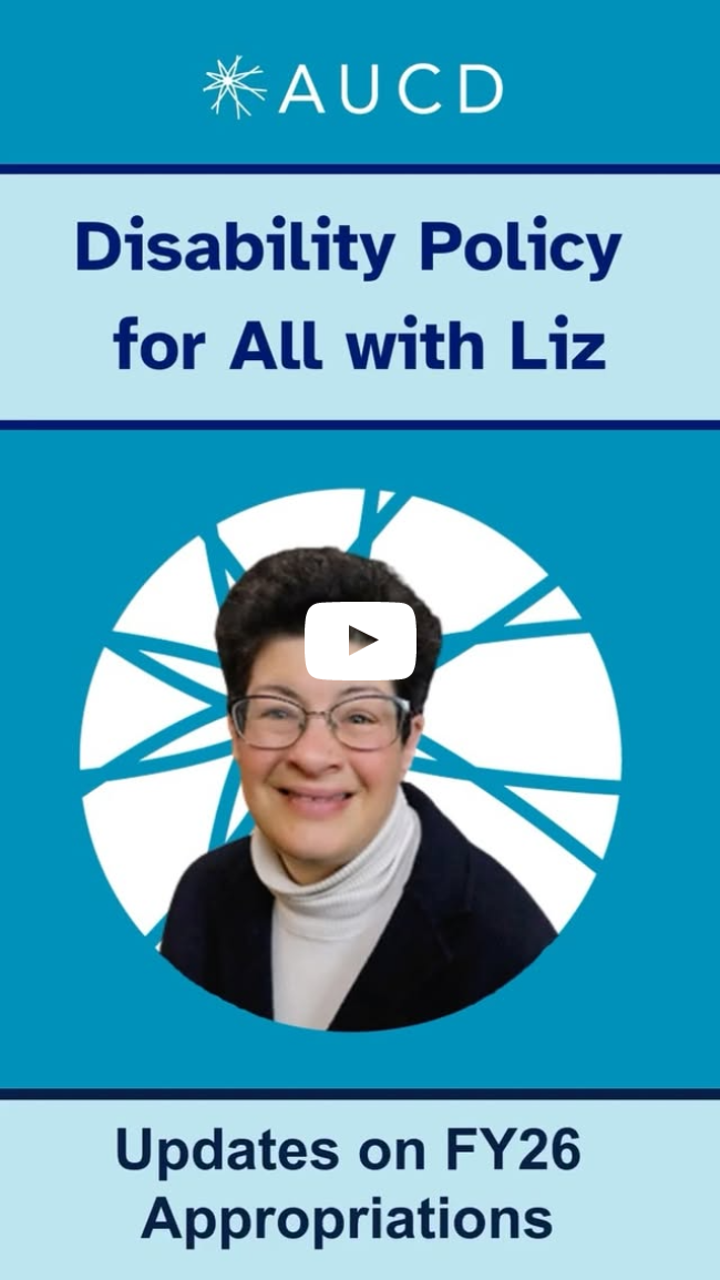 Disability Policy for All with Liz: Updates on FY26 Appropriations