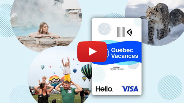 Carte-cadeau Québec Vacances, propulsée par Hello-Visa