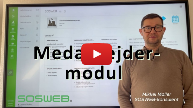Medarbedermodul i SOSWEB