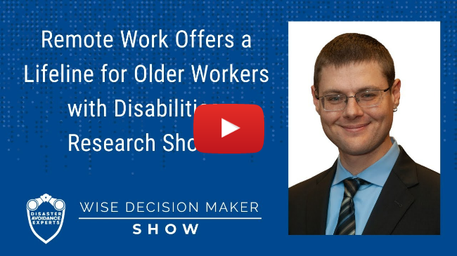 Remote Work Offers a Lifeline for Older Workers with Disabilities, Research Shows