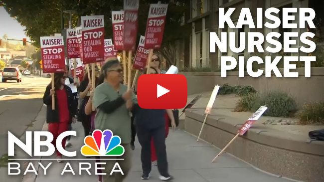 Kaiser nurses picket at 22 facilities statewide Kaiser nurses picket at 22 facilities statewide