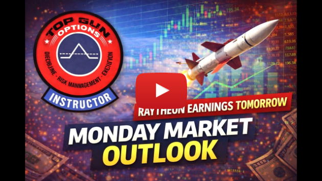 Monday Market Outlook: Deep Dive on Raytheon Earnings TOMORROW Before Market Open