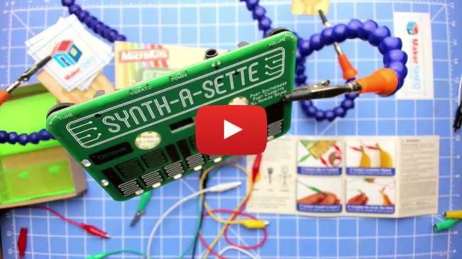 Maker Shed Moment - MicroKits Synth-a-Sette Analog Synthesizer Maker Shed Moment - MicroKits Synth-a-Sette Analog Synthesizer