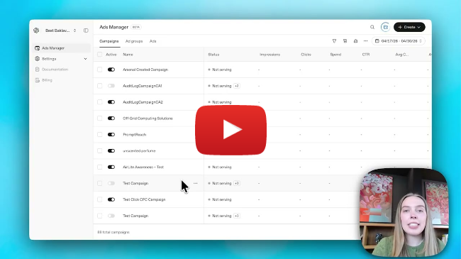How to Get started with ads in ChatGPT [by OpenAI]