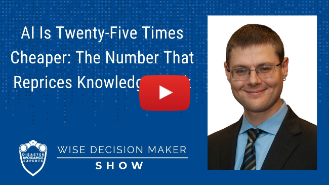 AI Is 25 Times Cheaper: The Number That Reprices Knowledge Work