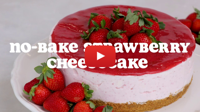 No-Bake Strawberry Cheesecake