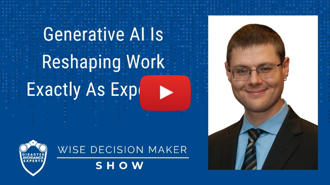 Generative AI Is Reshaping Work Exactly As Expected