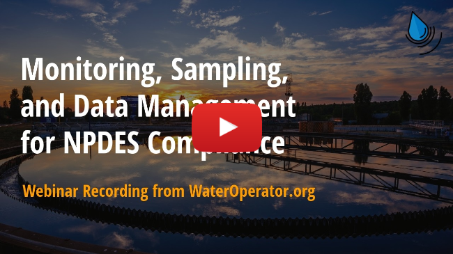 Monitoring, Sampling, and Data Management for NPDES Compliance