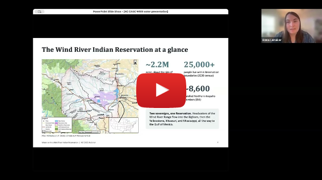 The Past, Present and Future of Water on the Wind River Indian Reservation: October 8, 2026