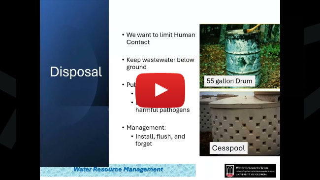 Onsite Wastewater Systems: Uses, Basics, and Advanced Systems - September 24, 2026
